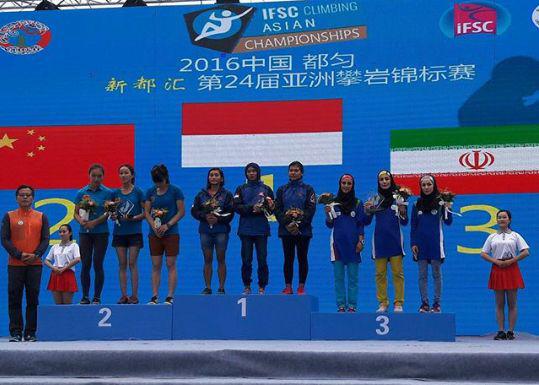 کسب مدال برنز تیمی سرعت بانوان  و چهارم تیمی آقایان در مسابقات قهرمانی آسیا