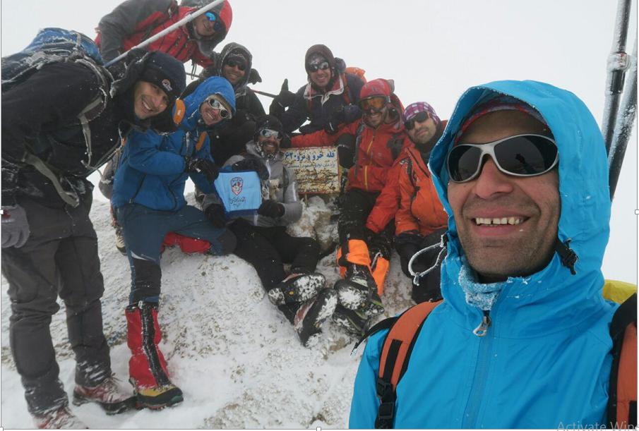 گزارش صعود به قله خرونرو ۱۰ آذر ۹۶