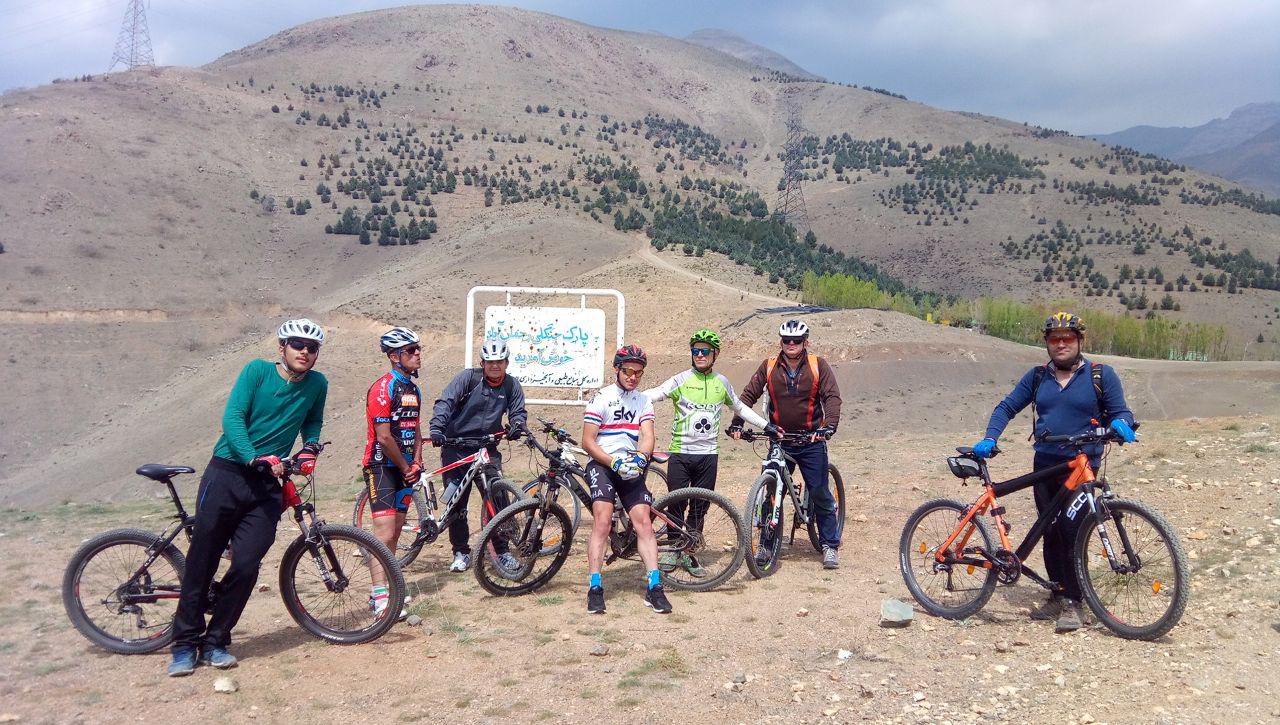 گزارش برنامه دوچرخه سواری در ارتفاعات دارآباد